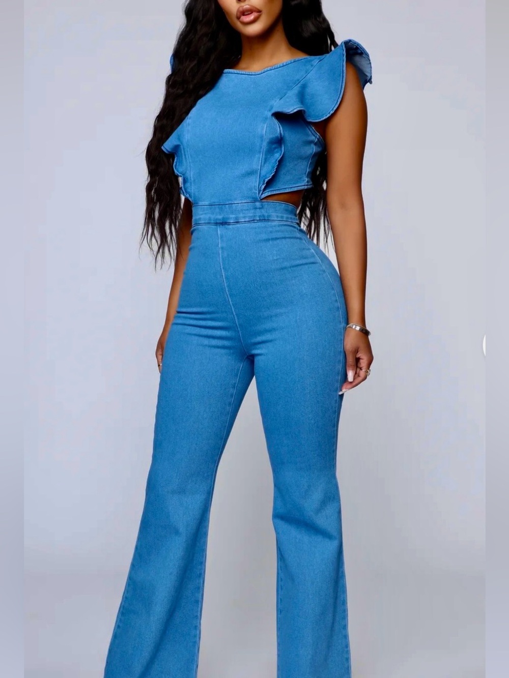 💙 FN “Janis” Denim Jumpsuit